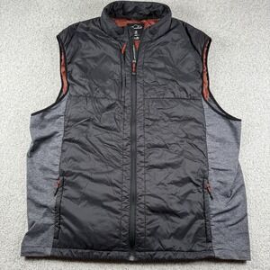 Sun Mountain‎ Black Steel Inferno Colter II Windwear Full Zip Vest Men's 2XL